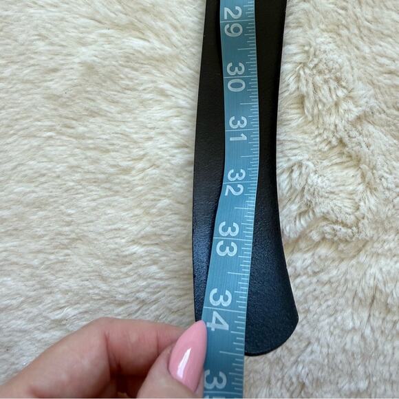 Women black belt with rhinestones size 35/95